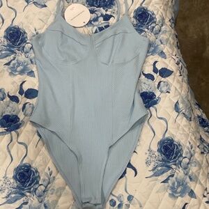 Baby blue bodysuit